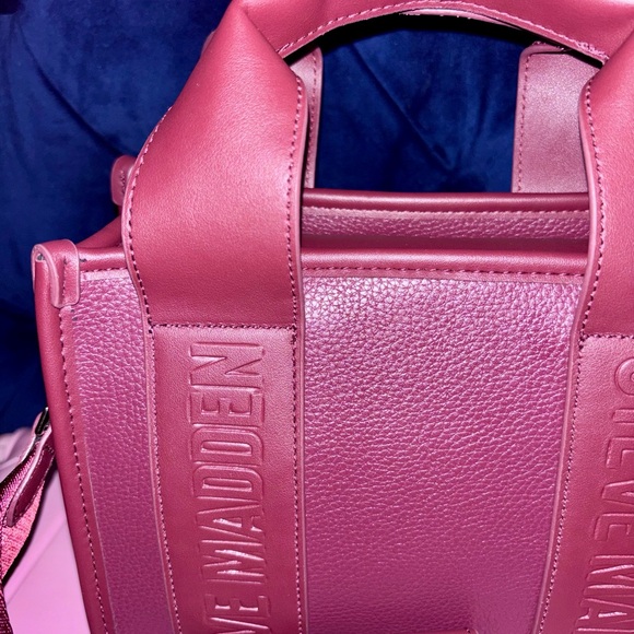 NWT! STEVE MADDEN Burgundy Satchel Bag and Wallet Set - Picture 3 of 7
